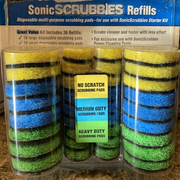 Sonic Scrubber Scrubbies Refills Kitchen Bathroom - Picture 1 of 3